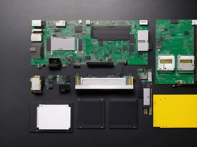 PC parts laid out for a custom computer build